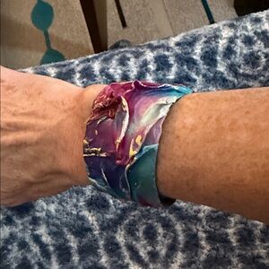 Colorful Abstract Cuff Bracelet
